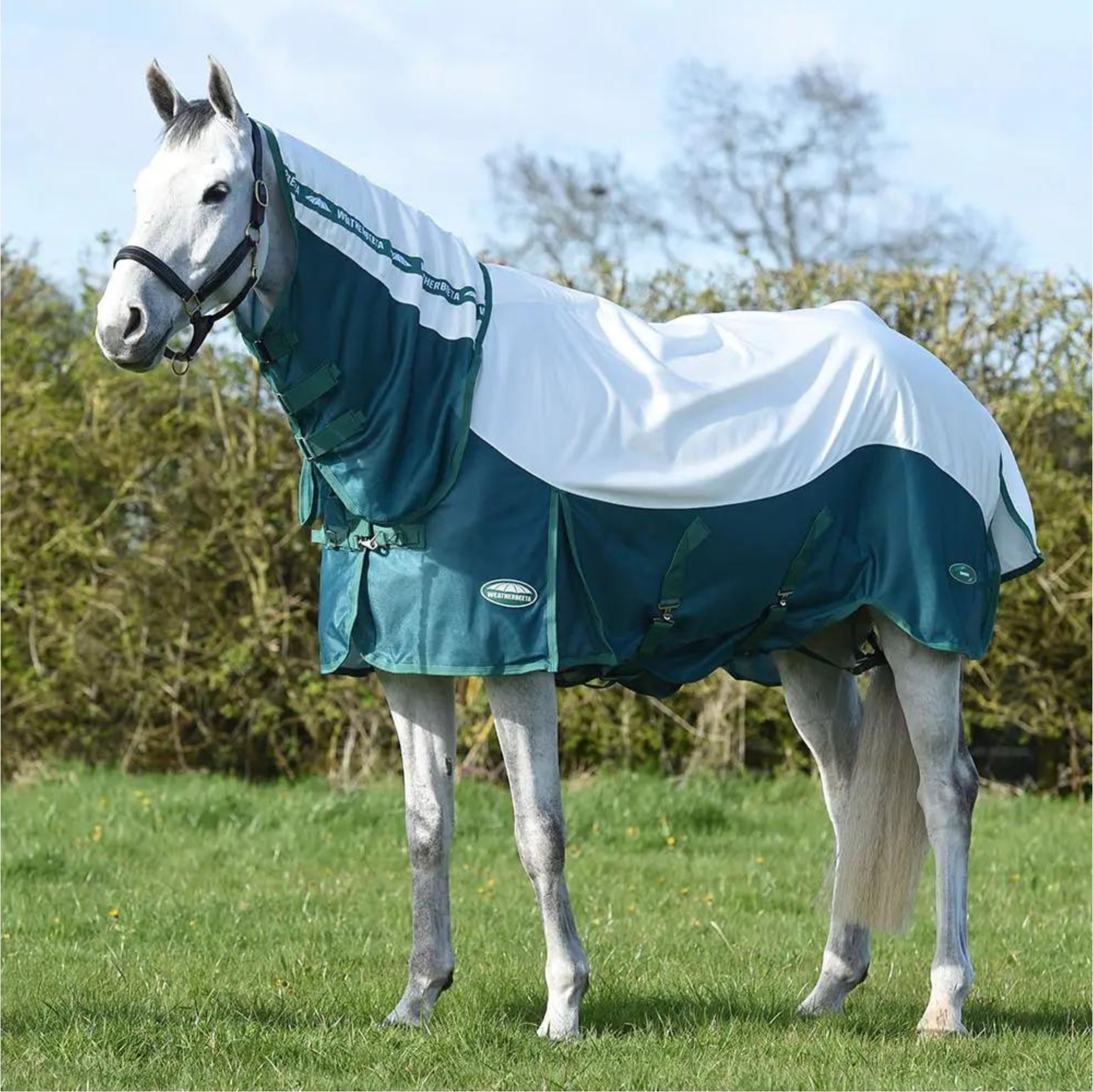 Weatherbeeta Green-Tec Airflow Mesh Combo Neck Rug 1024531 - White